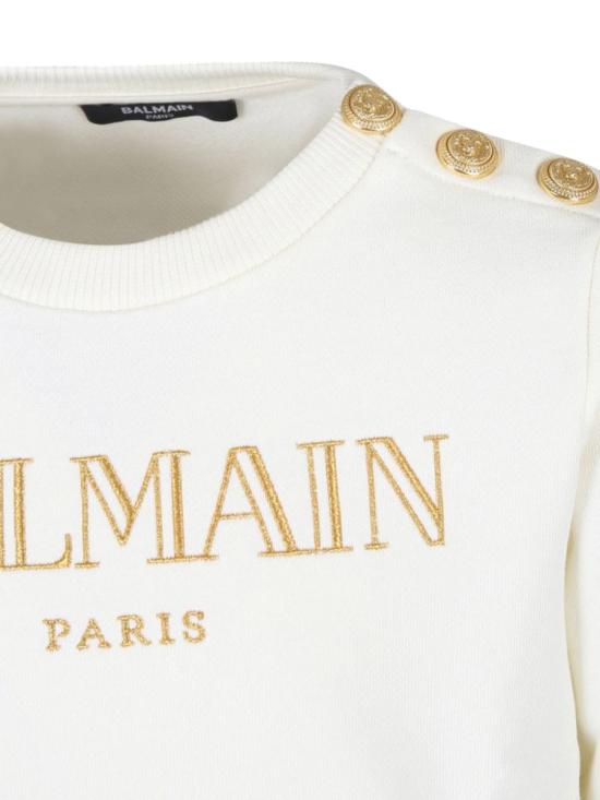 24FW [키즈] 발망 풀오버 BV4B10K Z0081102 IVORY - BALMAIN