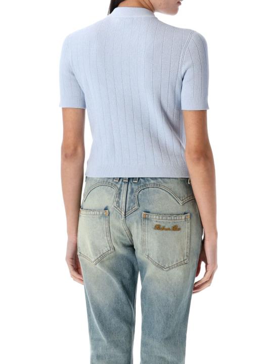 25SS 발망 니트웨어 EF1KL023KB07 Blue - BALMAIN