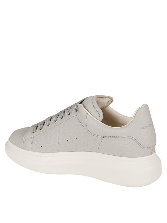 25FW 알렉산더 맥퀸 오버사이즈 레더 스니커즈 807881WHAEG1616 Grey - ALEXANDER MCQUEEN