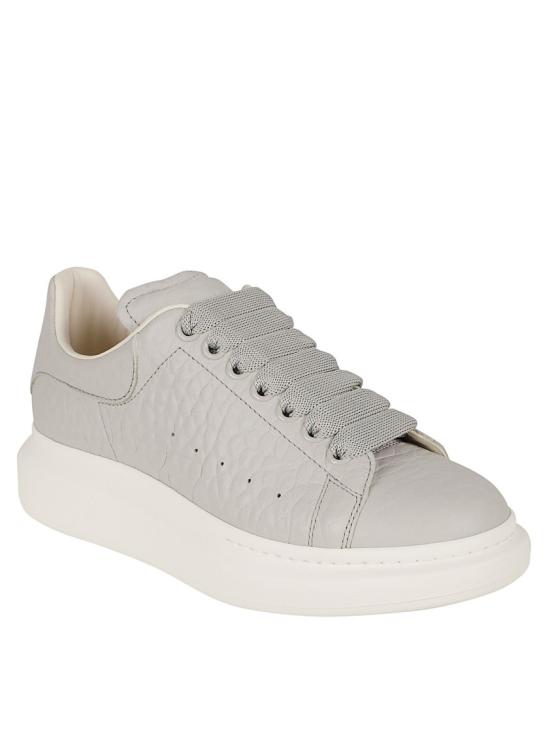 25FW 알렉산더 맥퀸 오버사이즈 레더 스니커즈 807881WHAEG1616 Grey - ALEXANDER MCQUEEN