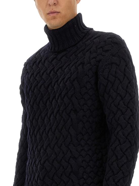  드리스 반 노튼 터틀넥 021233 9706509 BLUE - DRIES VAN NOTEN