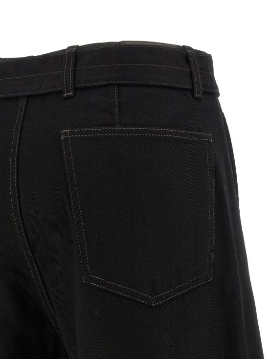 26SS 르메르 트위스트 벨티드 팬츠 PA326LD1055BK999 Black - LEMAIRE