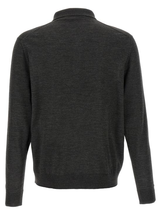 25FW 키톤 폴로 티셔츠 UMK04931002008 Gray - KITON