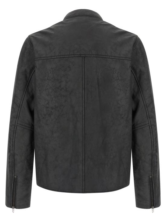 25FW 디젤 가죽 자켓 A193500AJFV93R Gray - DIESEL