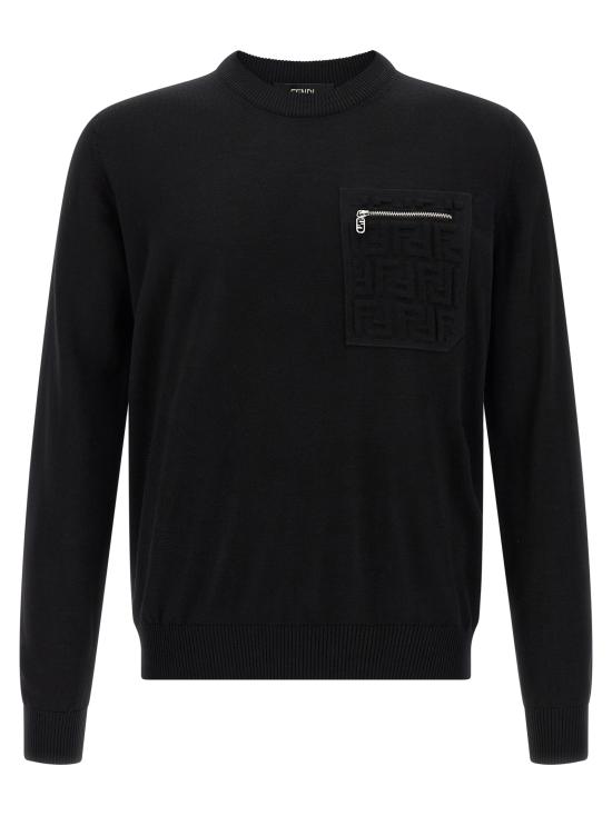 25FW 펜디 가디건 FZE035ATMOF0QA1 Black