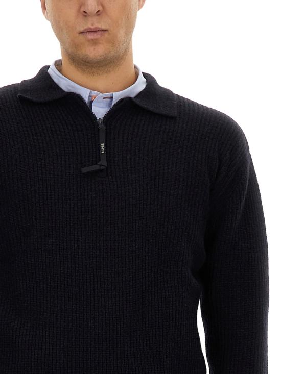 24FW 아스페시 집업 니트 M171 562385098 BLUE - ASPESI