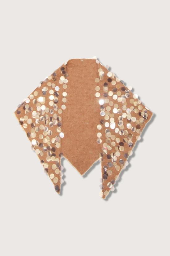  잔코브 머플러/스카프 Zankov Kinga Paillette 스카프 카멜