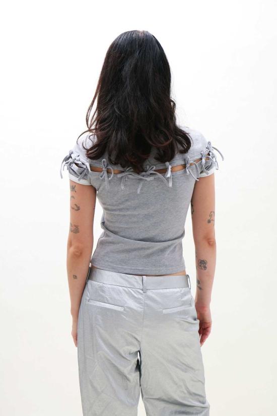  Glumkimberly 반팔 티셔츠 글럼킴벌리 리본 티셔츠 - OTHER BRANDS