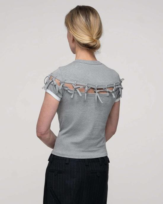  Glumkimberly 반팔 티셔츠 글럼킴벌리 리본 티셔츠 - OTHER BRANDS