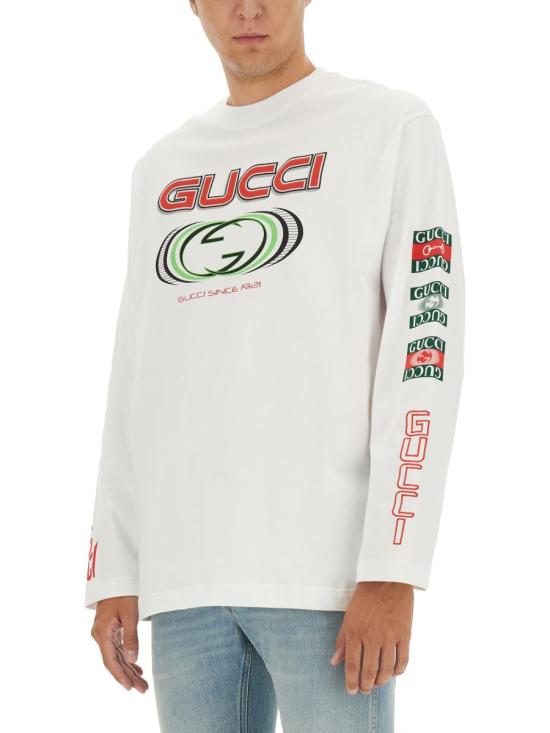 26FW 구찌 구찌 롱슬리브 티셔츠 784364 XJGRB9074 WHITE - GUCCI
