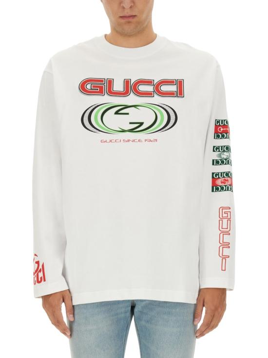26FW 구찌 구찌 롱슬리브 티셔츠 784364 XJGRB9074 WHITE