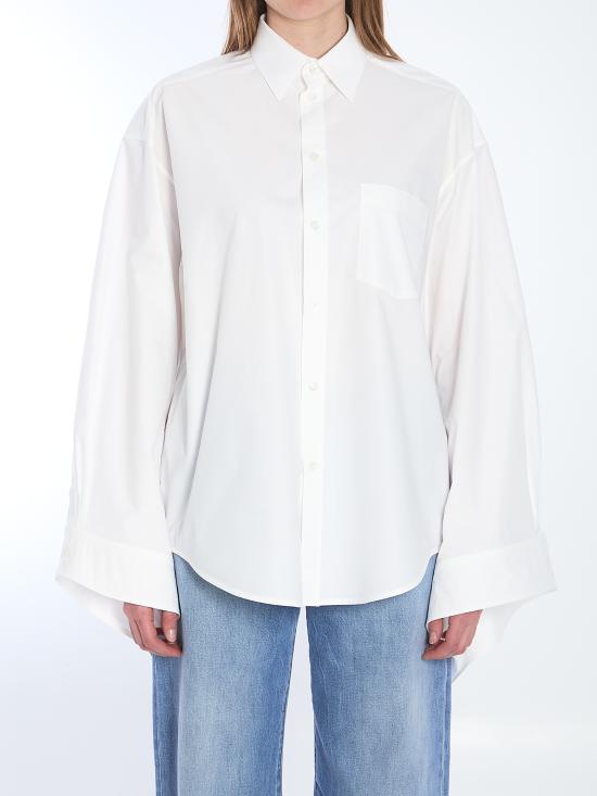 25SS 발렌시아가 셔츠 830990 WHITE