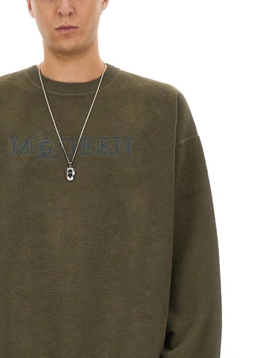  알렉산더 맥퀸 긴팔 티셔츠 801391 QXABE3047 MILITARY GREEN - ALEXANDER MCQUEEN