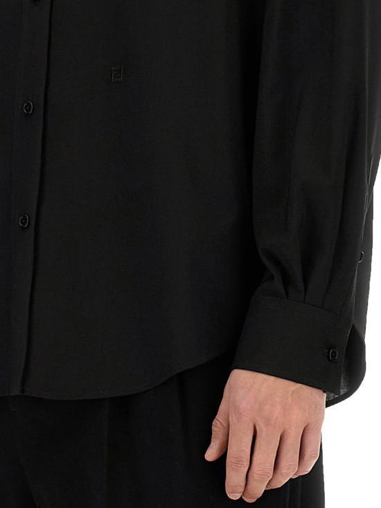 26FW 펜디 긴팔 셔츠 FS1275 ASCHF0QA1 BLACK - FENDI
