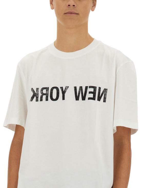  헬무트랭 반팔 티셔츠 O06HM512 100 WHITE - HELMUT LANG