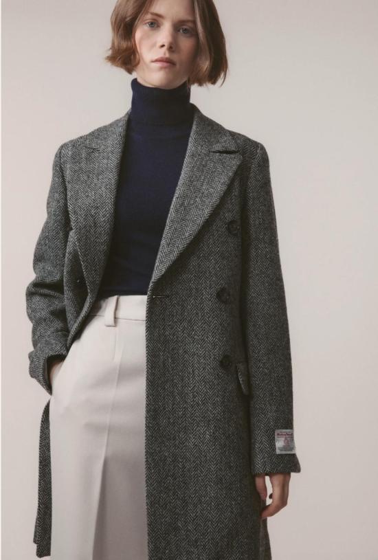  킬테인 코트 멜로디  라이트 그레이 헤링본 - KILTANE