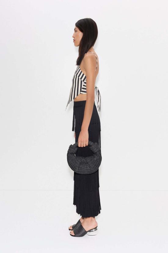  사이먼밀러 데님 스커트 Simon Miller Za Za 니트 프린지 스커트 블랙 - SIMONMILLER