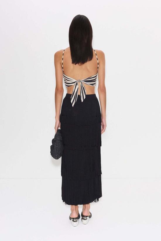  사이먼밀러 데님 스커트 Simon Miller Za Za 니트 프린지 스커트 블랙 - SIMONMILLER