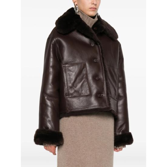 25FW 데이비드 코마 가죽 자켓 PF25DK90J BROWN - DAVID KOMA