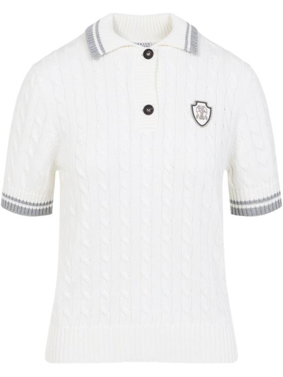 25SS 브루넬로 쿠치넬리 폴로 티셔츠 M19756505CJ068 White