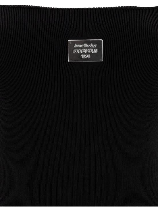 25SS 아크네 스튜디오 롱 원피스 A20716900 Black - ACNE STUDIOS