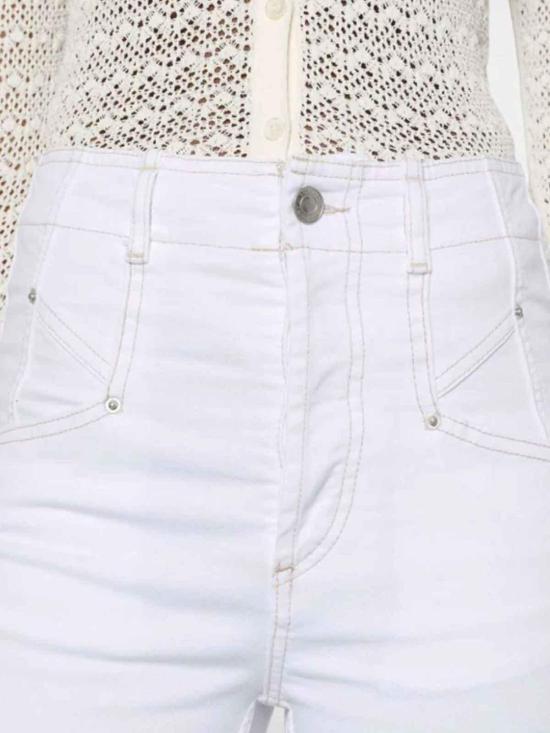 24FW 이자벨마랑 스트레이트 팬츠 24PPA0050FBB1H10I20WH White - ISABEL MARANT