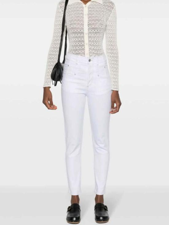 24FW 이자벨마랑 스트레이트 팬츠 24PPA0050FBB1H10I20WH White - ISABEL MARANT