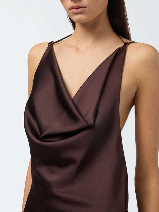 25SS 안다마네 롱 원피스 TM170157ATNP229DKB Brown - ANDAMANE