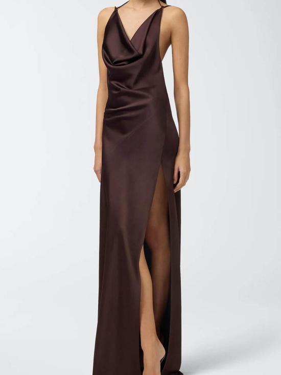 25SS 안다마네 롱 원피스 TM170157ATNP229DKB Brown - ANDAMANE