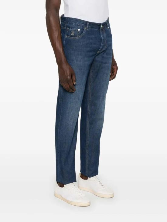 26SS 브루넬로 쿠치넬리 스트레이트 팬츠 ME645D3210C1468 Dark Wash - BRUNELLO CUCINELLI