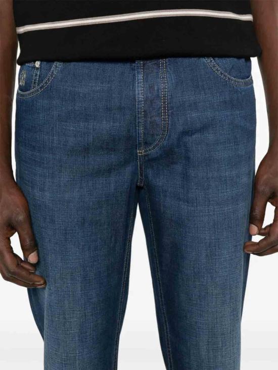 26SS 브루넬로 쿠치넬리 스트레이트 팬츠 ME645D3210C1468 Dark Wash - BRUNELLO CUCINELLI