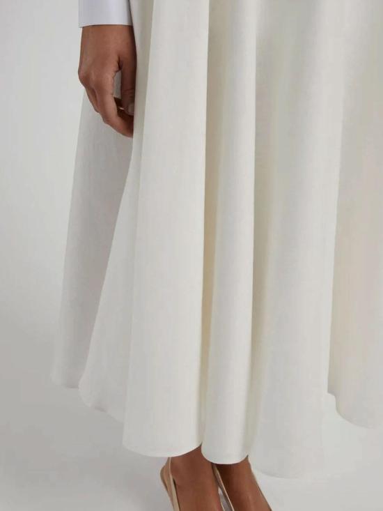 25SS 라르디니 미디 스커트 P5PACEFESD64806100 White - LARDINI