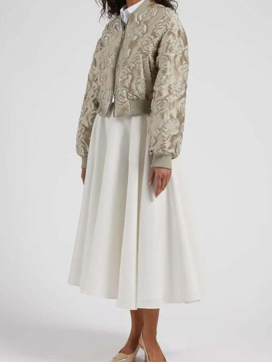 25SS 라르디니 미디 스커트 P5PACEFESD64806100 White - LARDINI