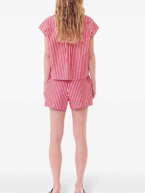 25FW 가니 셔츠 F9264396 Red - GANNI