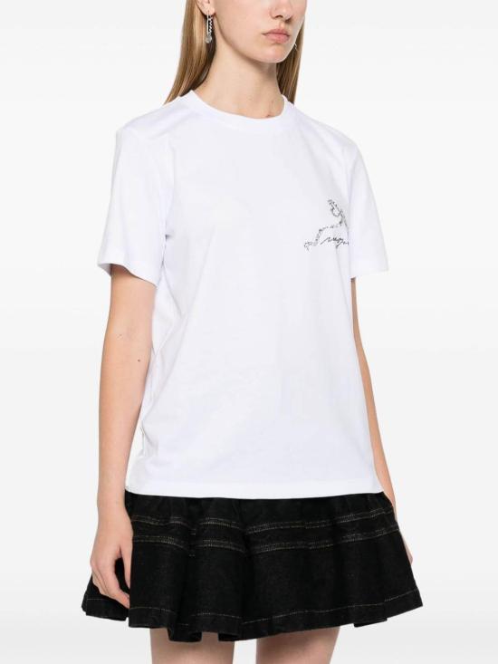 25FW 엠에스지엠 반팔 티셔츠 3742MDM10024779801 White - MSGM