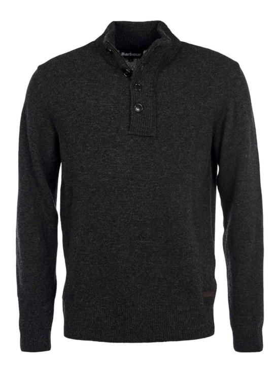 26FW 바버 집업 니트 MKN0585CH91 Black