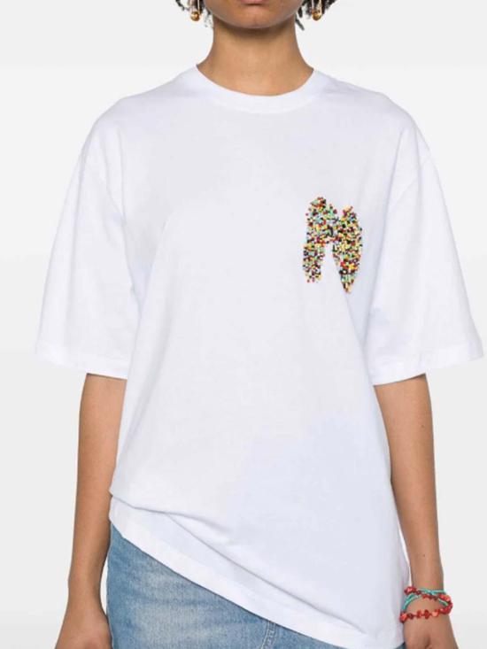 24FW 엠에스지엠 반팔 티셔츠 3642MDM10324700201 White - MSGM