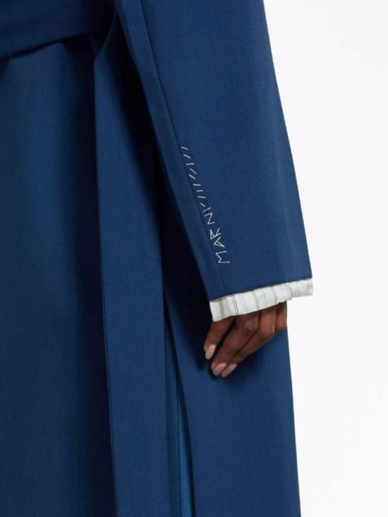 24FW 마르니 트렌치 코트 SPMA0223MSTW83900B65 Blue - MARNI