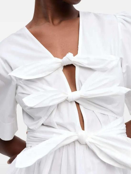  가니 미디 스커트 W0306151 White - GANNI