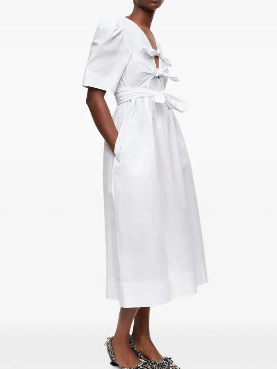  가니 미디 스커트 W0306151 White - GANNI