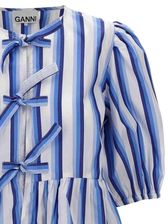 24FW 가니 블라우스 F9184695 Light Blue - GANNI