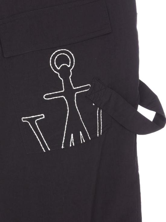  JW앤더슨 트위스트 앵커 로고 자수 조거팬츠 TR0282PG1345999 Black - JW ANDERSON