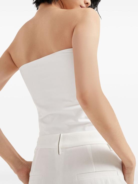 25SS 브루넬로 쿠치넬리 스트레이트 팬츠 MH126P8884C600 White - BRUNELLO CUCINELLI