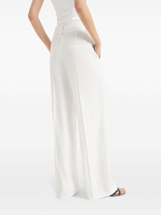 25SS 브루넬로 쿠치넬리 스트레이트 팬츠 MH126P8884C600 White - BRUNELLO CUCINELLI