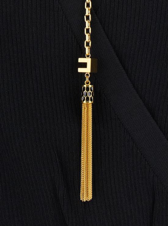 25FW 엘리자베타프랜치 바디수트 티셔츠 BK75B56E2110 Black - ELISABETTA FRANCHI