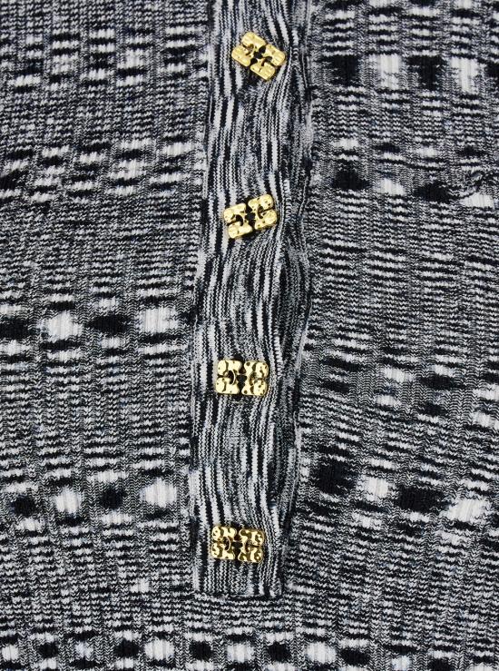 25FW 가니 탑 K2606099 White black - GANNI