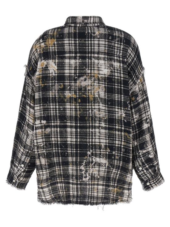 26SS 알13 블라우스 R13WR075R557BBLACKPLAIDWITHSPLATTER Multicolor - R13