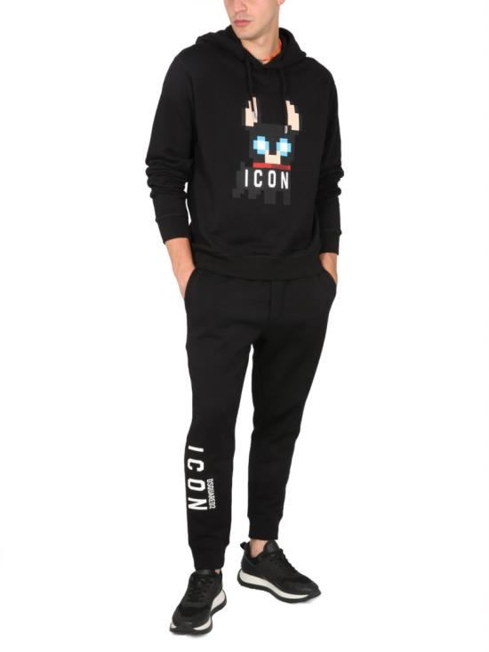  디스퀘어드2 후드 티셔츠 S79GU0105 S25516900 Black - DSQUARED2
