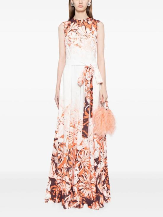  사이드 코베이시 점프수트 크레이프 프린트 - SAIID KOBEISY