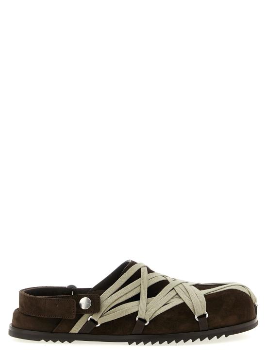 25FW 릭 오웬스 뮬/슬리퍼 RU02E1813LVSW104 Brown